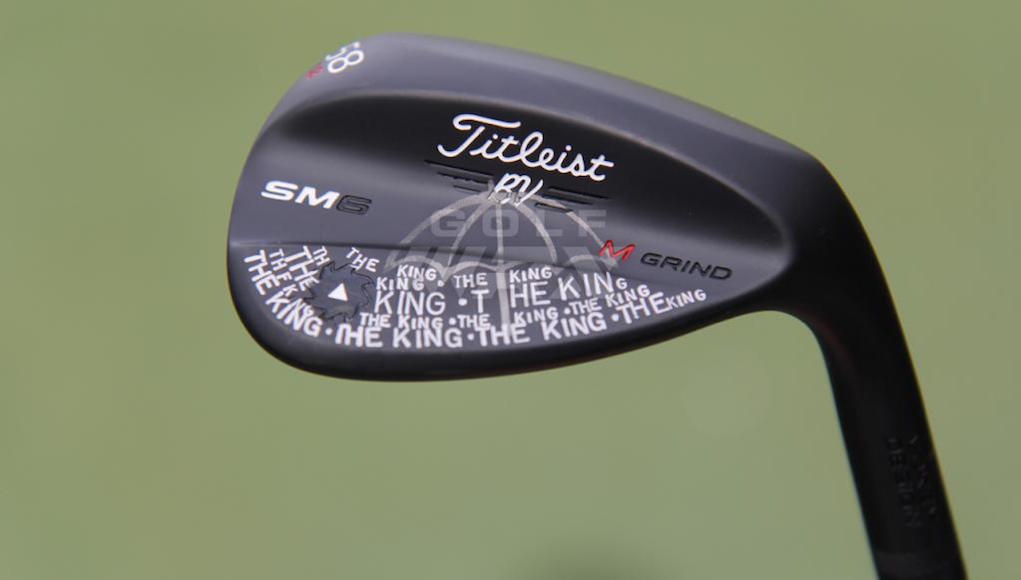 with special Vokey wedge stampings 